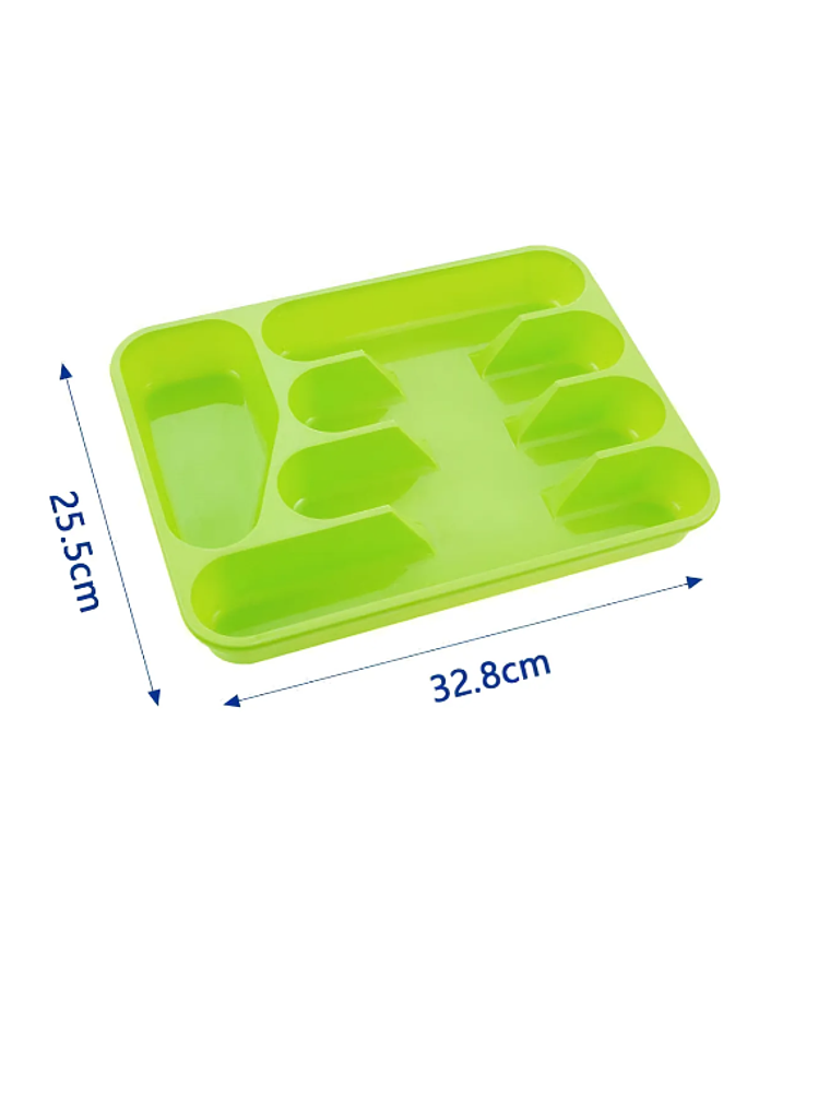 Organizador De Cubiertos Plástico Para Cajón  32.8x25.5cm 2