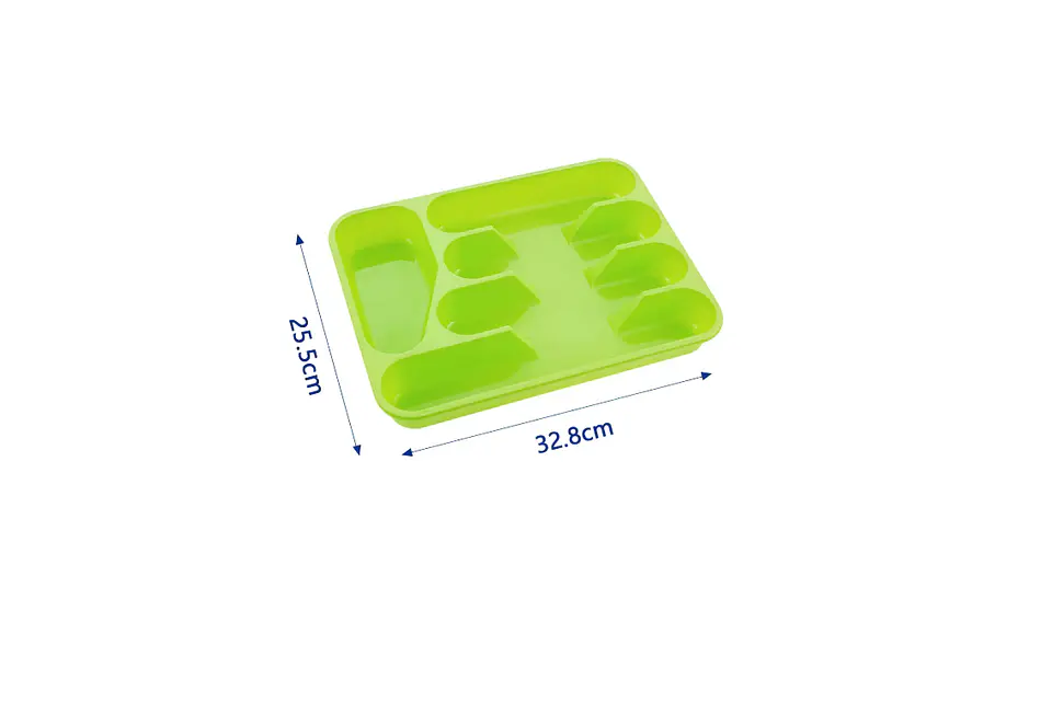 Organizador De Cubiertos Plástico Para Cajón  32.8x25.5cm 2