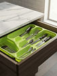 Organizador De Cubiertos Plástico Para Cajón  32.8x25.5cm - Miniatura 4