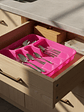 Organizador De Cubiertos Plástico Para Cajón  32.8x25.5cm - Miniatura 6
