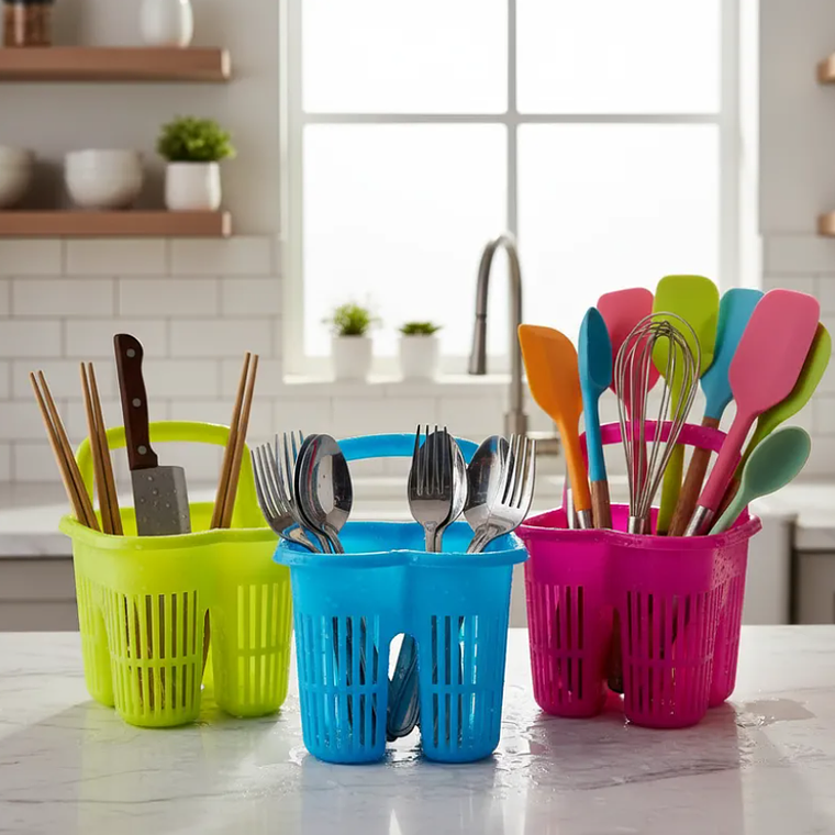 Escurridor Secador De Servicios Cubiertos Plástico  1