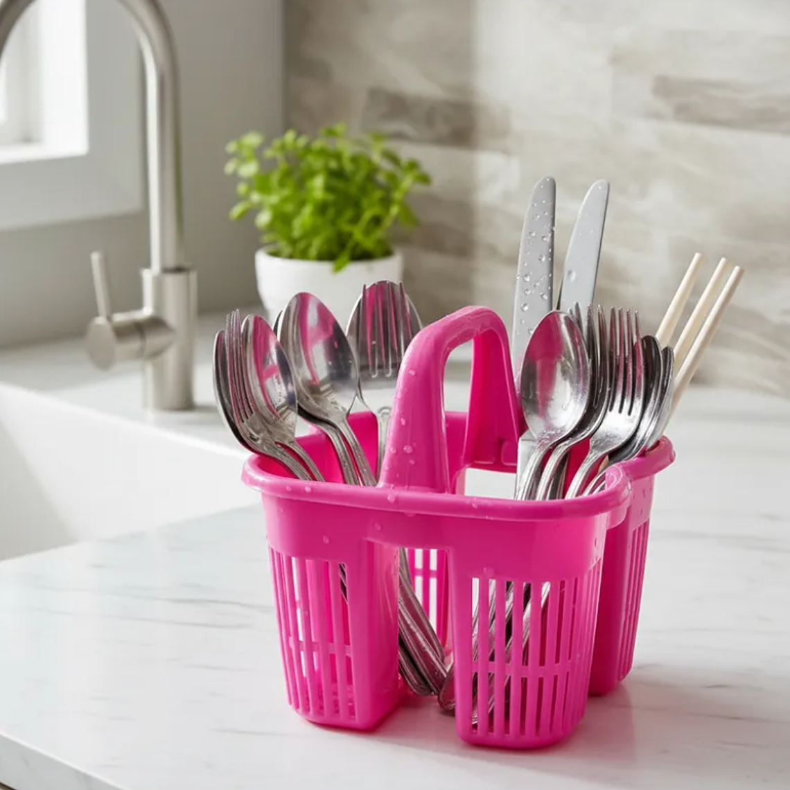 Escurridor Secador De Servicios Cubiertos Plástico  5