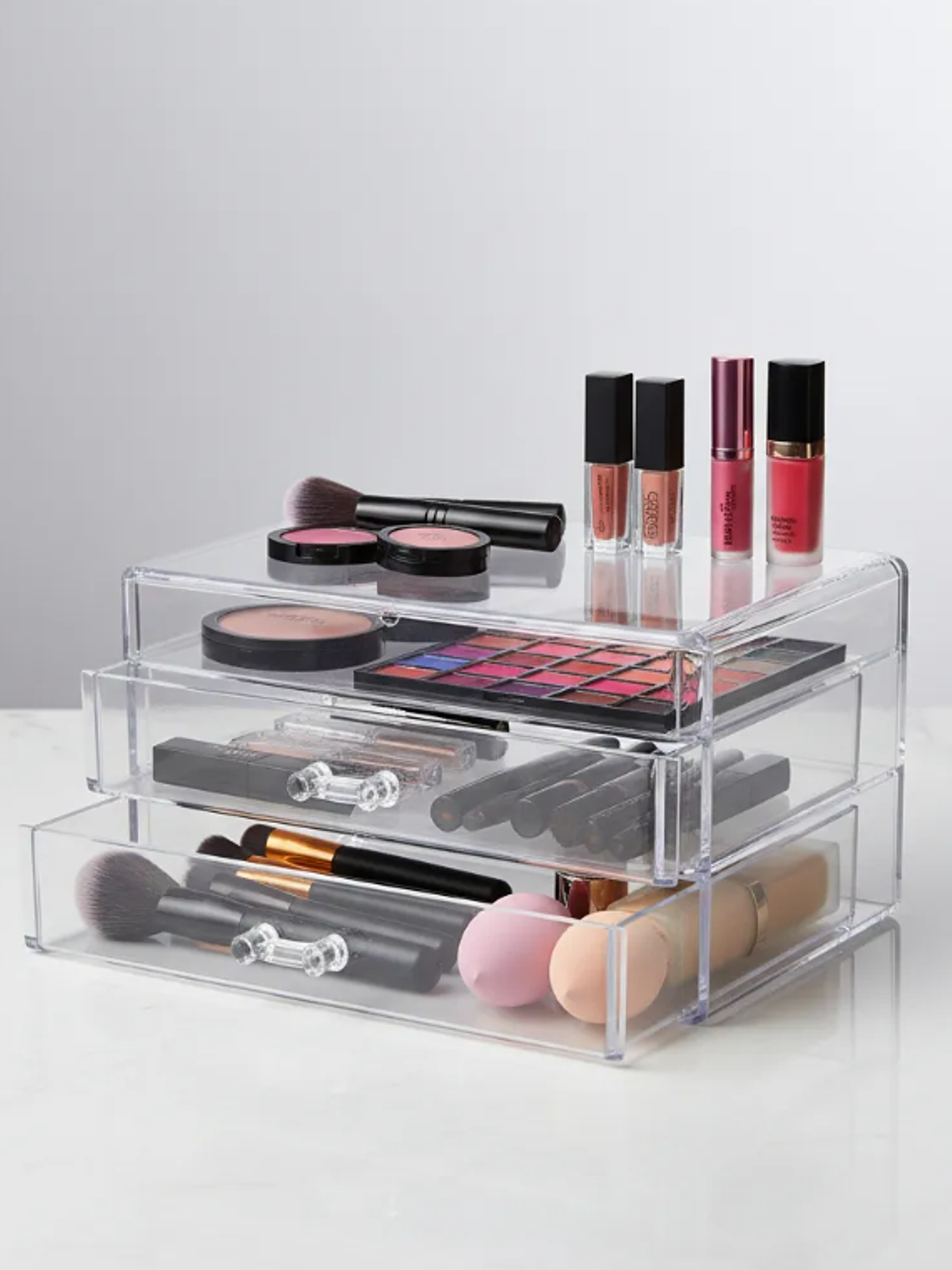 Organizador De Maquillaje Acrílico Transparente  4