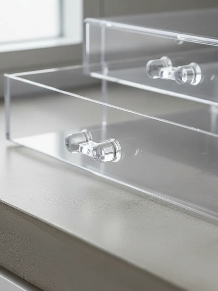 Organizador De Maquillaje Acrílico Transparente  2