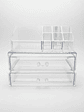 Organizador De Maquillaje Acrílico Transparente Con 2 Cajones - Miniatura 2