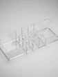 Organizador De Maquillaje Acrílico Transparente 23x15cm - Miniatura 2