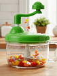 Picadora Manual De Alimentos Verduras Con Manivela 3 Cuchillas - Miniatura 1