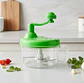 Picadora Manual De Alimentos Verduras Con Manivela 3 Cuchillas - Miniatura 2