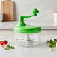 Picadora Manual De Alimentos Verduras Con Manivela 3 Cuchillas - Miniatura 2