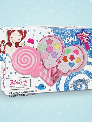 Set De Maquillaje Infantil Para Niñas Estuche Forma Paleta