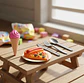 Set De Comida Juguete Para Muñecas Pizza Helado Y Cubiertos - Miniatura 3