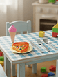 Set De Comida Juguete Para Muñecas Pizza Helado Y Cubiertos - Miniatura 1