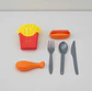 Set Juguete Comida Rápida con Cubiertos para Niños - Miniatura 2