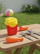 Set Juguete Comida Rápida con Cubiertos para Niños - Miniatura 4