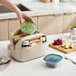 Contenedor Plástico Cuadrado 12.5cm Con Tapa Colores  - Miniatura 4