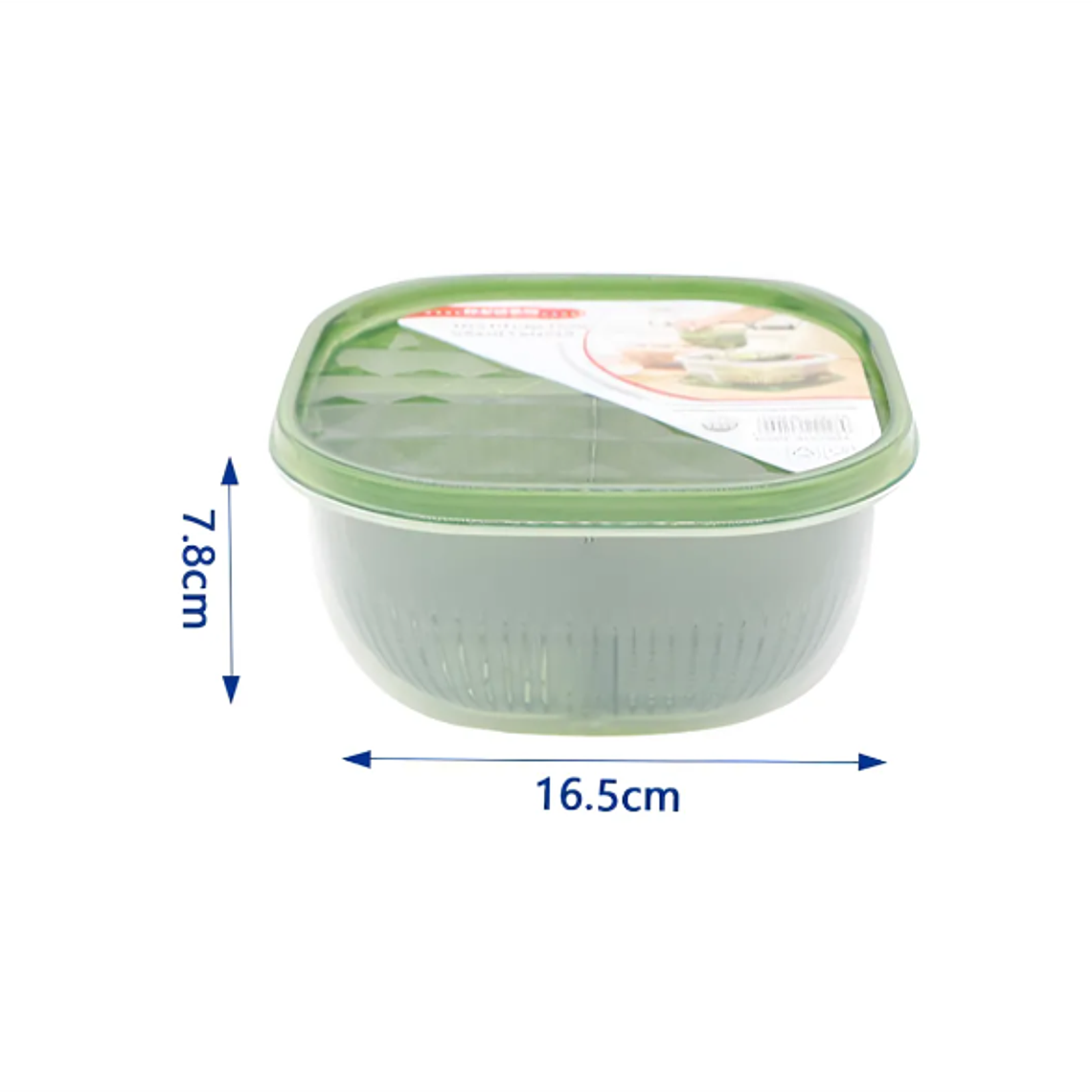 Contenedor Escurridor De Alimentos Con Tapa 2