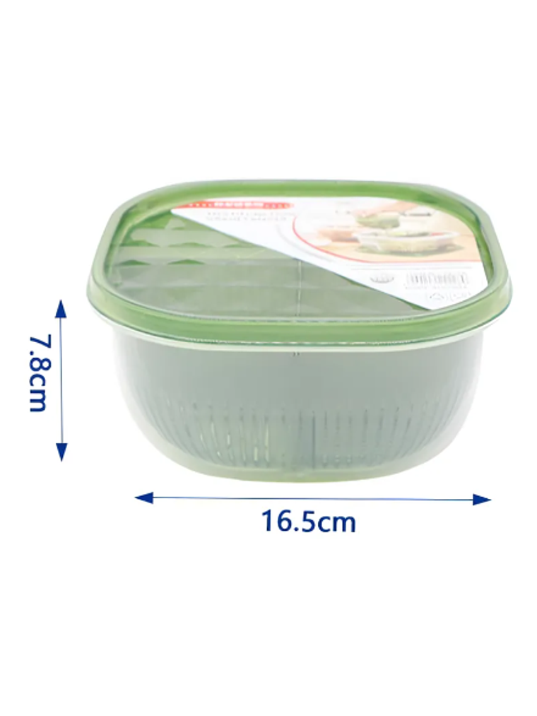 Contenedor Escurridor De Alimentos Con Tapa 2