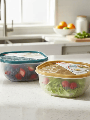 Contenedor Escurridor De Alimentos Con Tapa