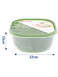 Colador Escurridor De Verduras Con Tapa Bowl Contenedor 22cm - Miniatura 5