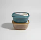 Colador Escurridor De Verduras Con Tapa Bowl Contenedor 22cm - Miniatura 4