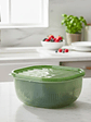 Colador Escurridor De Verduras Con Tapa Bowl Contenedor 22cm - Miniatura 1