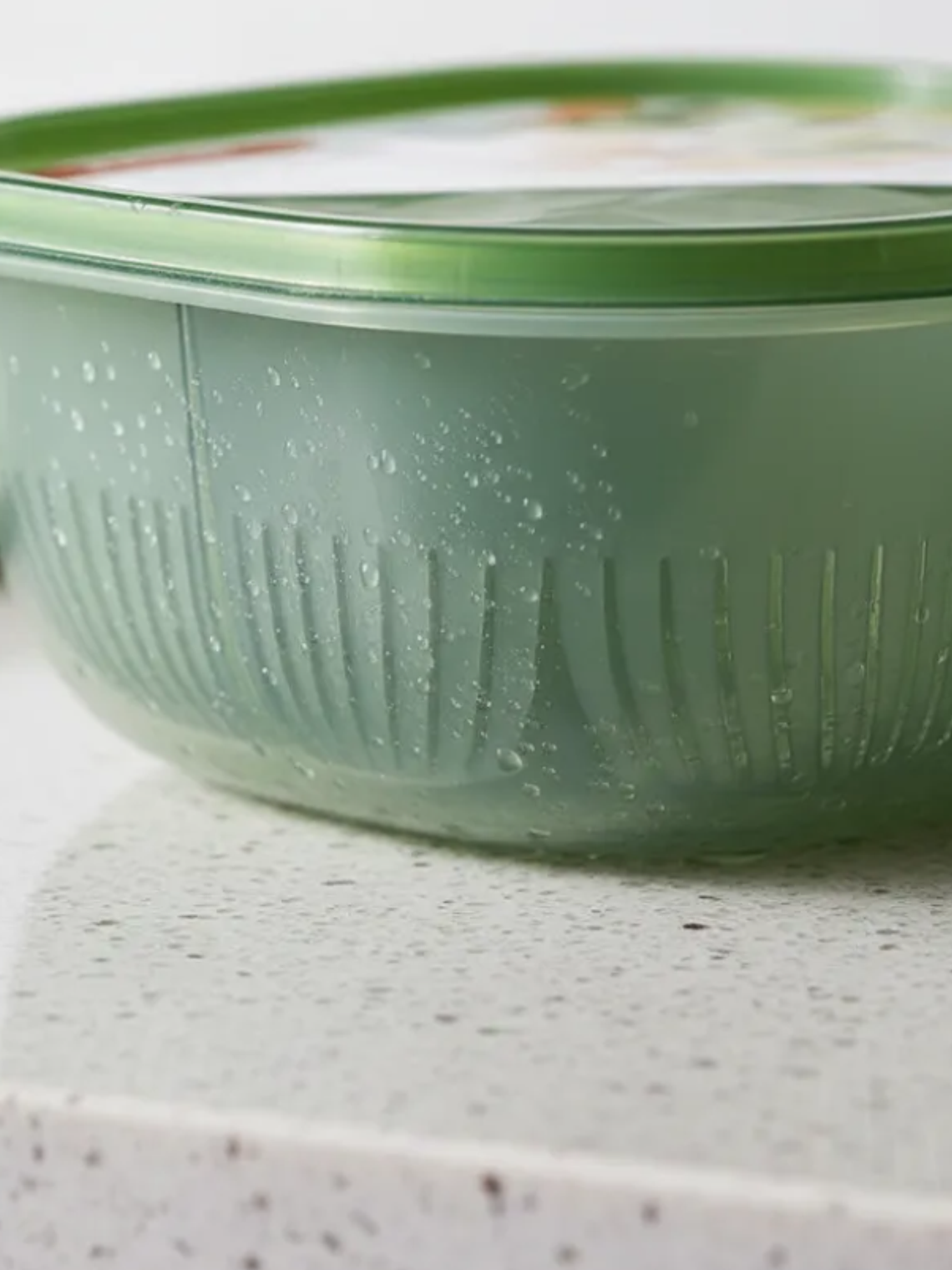 Contenedor escurridor doble con tapa 16.5cm x 7.8cm 5