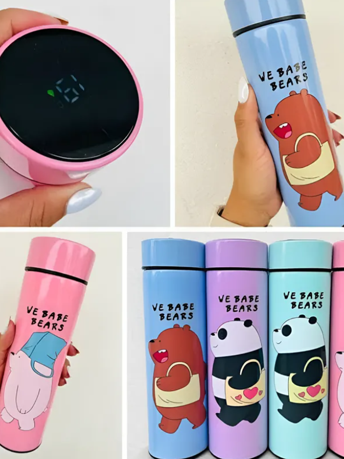 Botella De Agua 2000ml + Termo Digital 500ml 2