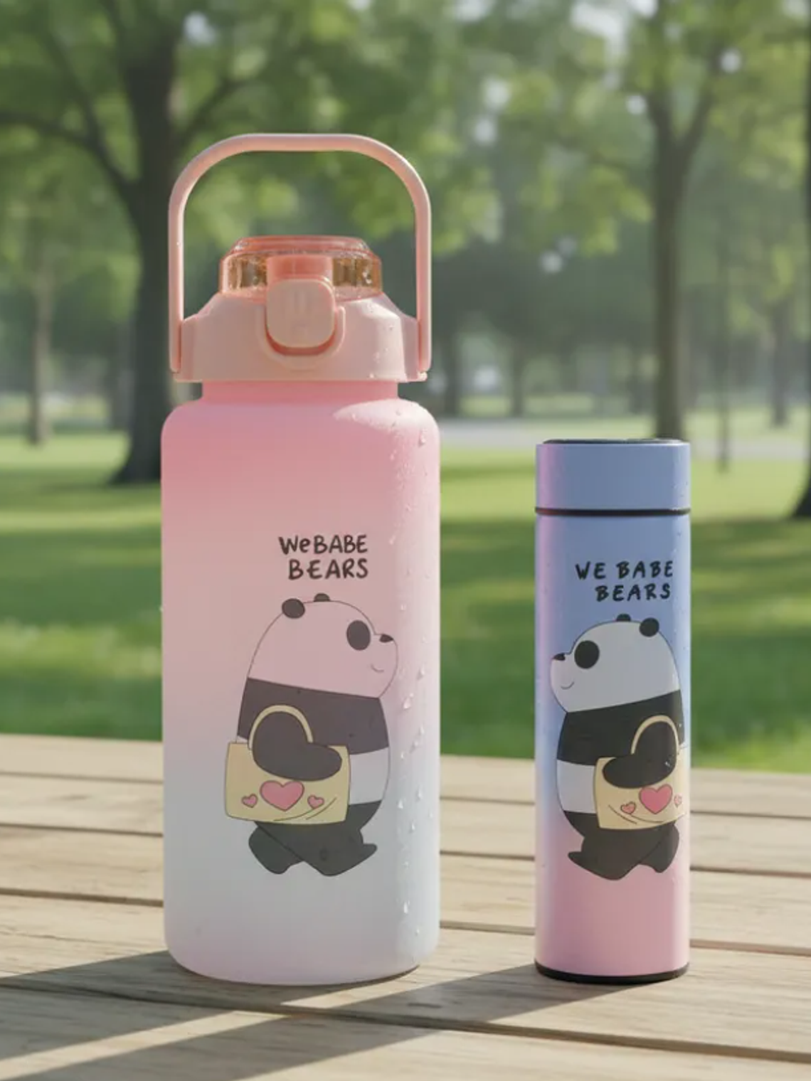 Botella De Agua 2000ml + Termo Digital 500ml 3