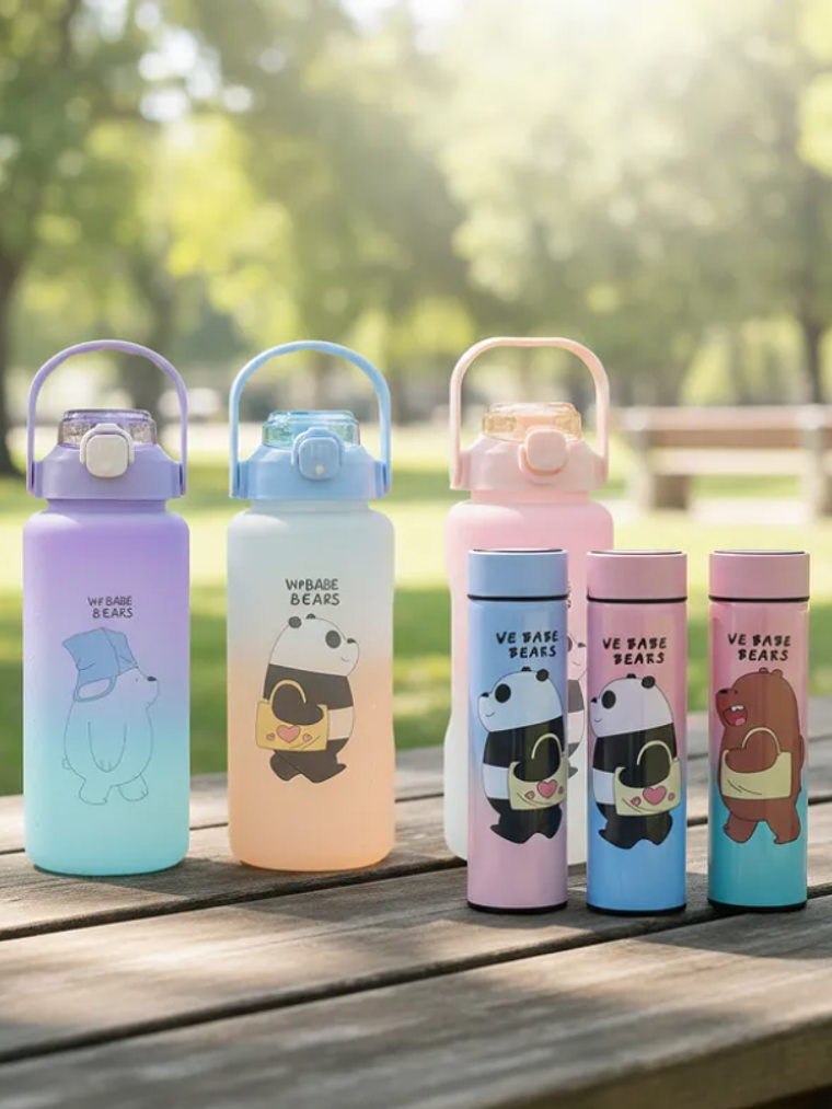 Botella De Agua 2000ml + Termo Digital 500ml 4