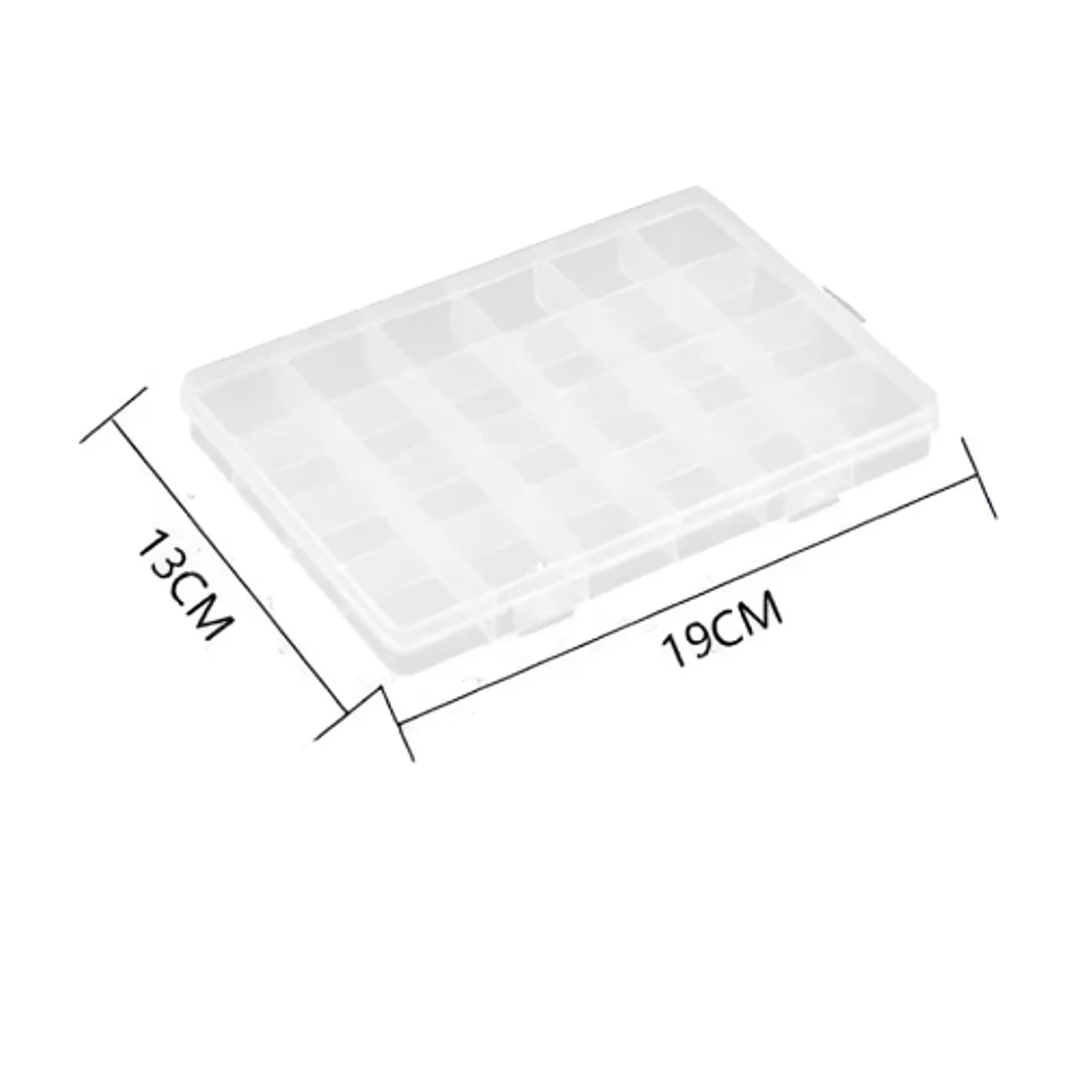 Caja Organizadora Plástica 24 Compartimentos 19x13cm 2