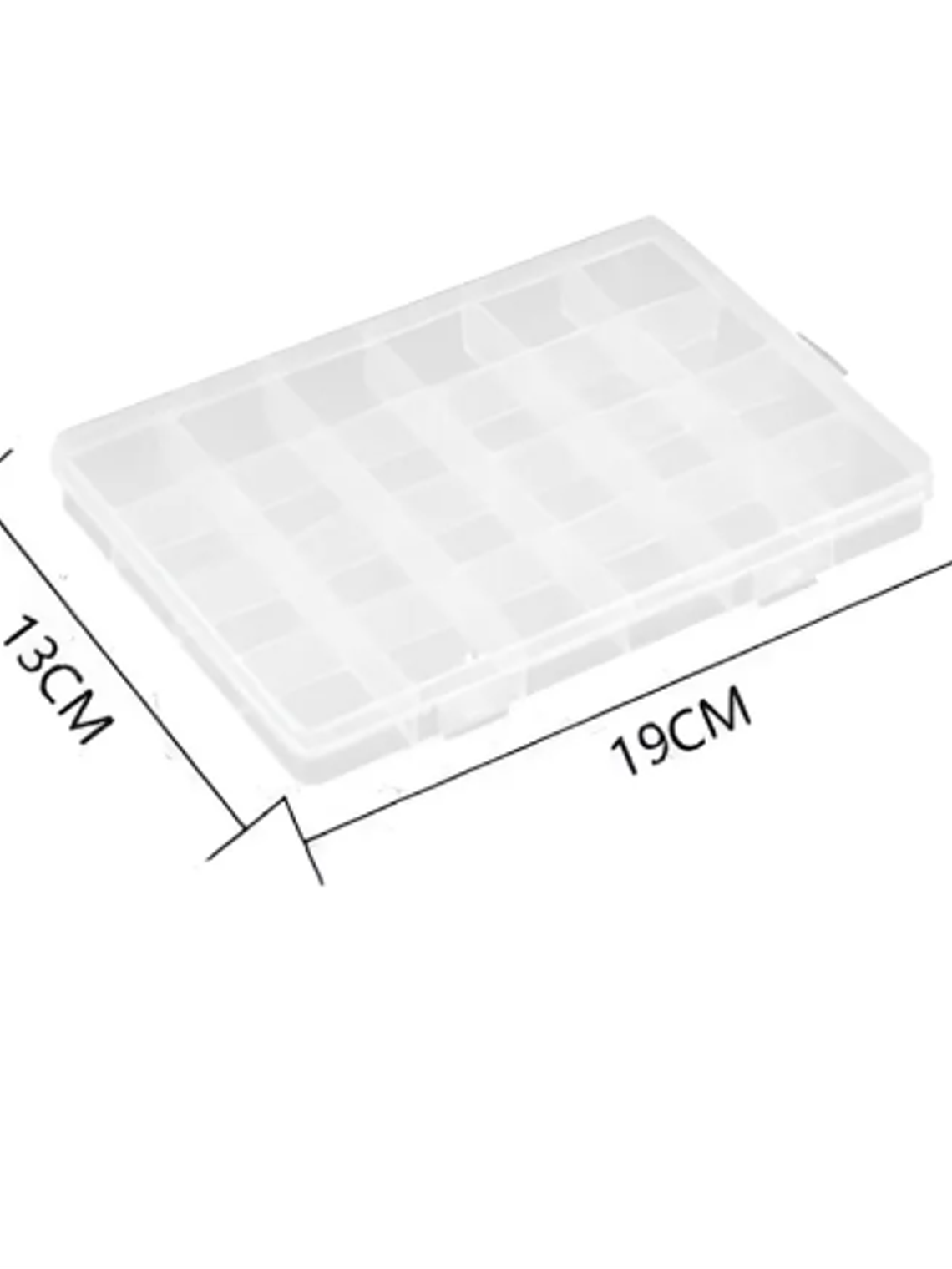 Caja Organizadora Plástica 24 Compartimentos 19x13cm 2