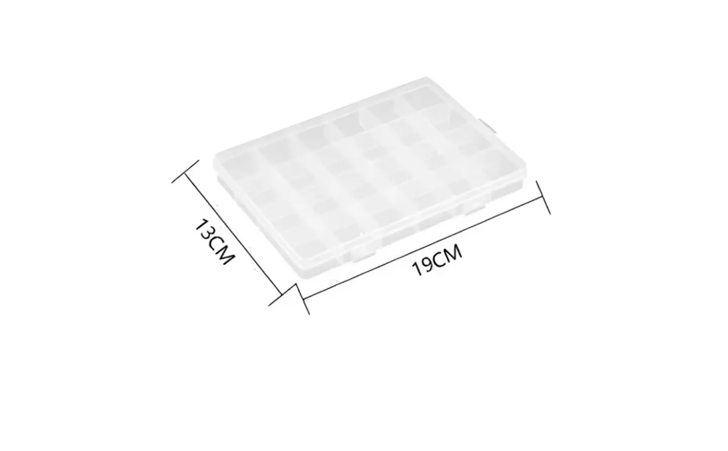 Caja Organizadora Plástica 24 Compartimentos 19x13cm 2