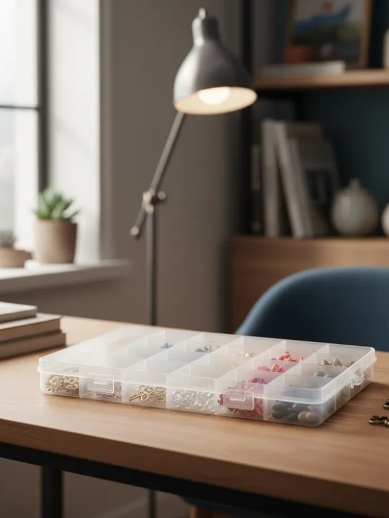 Caja Organizadora Plástica 24 Compartimentos 19x13cm 1