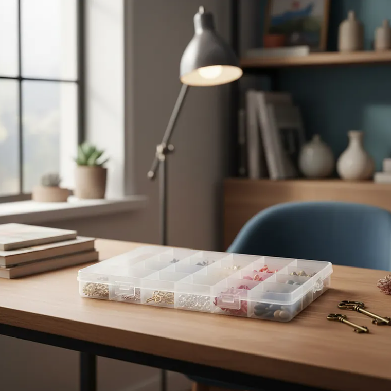 Caja Organizadora Plástica 24 Compartimentos 19x13cm 1