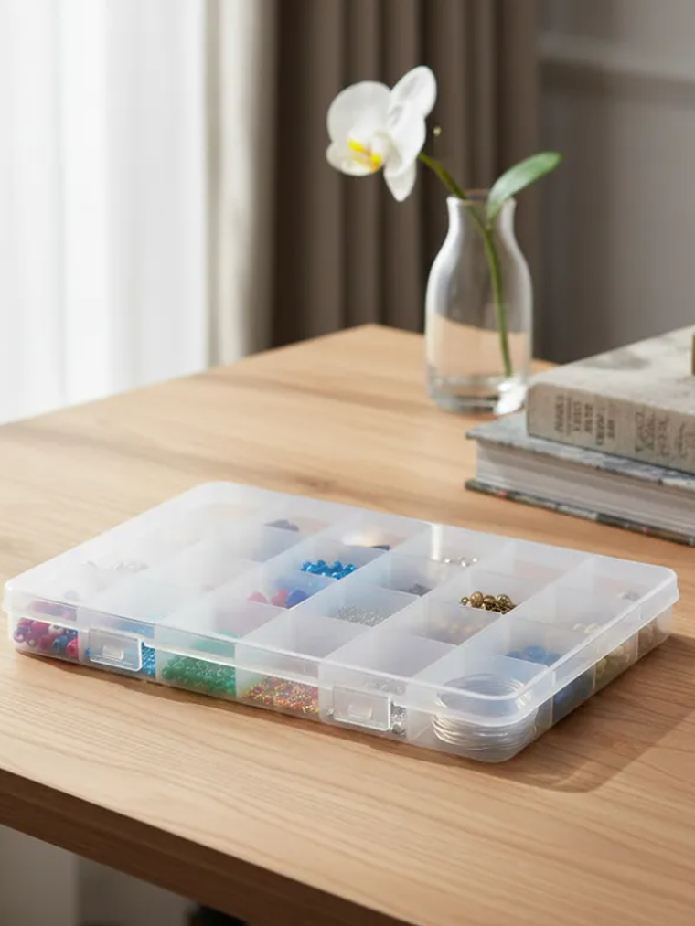 Caja Organizadora Plástica 24 Compartimentos 19x13cm 4