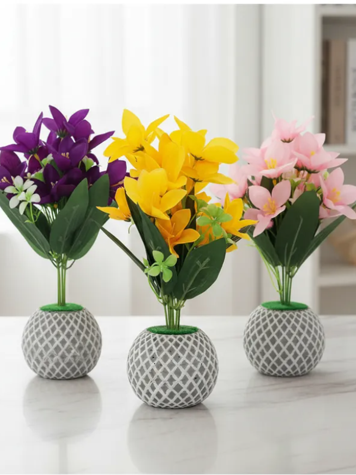 Planta Artificial Decorativa con Macetero 30cm Alto 1