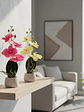 Orquídea Artificial Decorativa Con Macetero  30cm - Miniatura 2