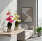 Orquídea Artificial Decorativa Con Macetero  30cm - Miniatura 2