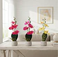 Orquídea Artificial Decorativa Con Macetero  30cm - Miniatura 1