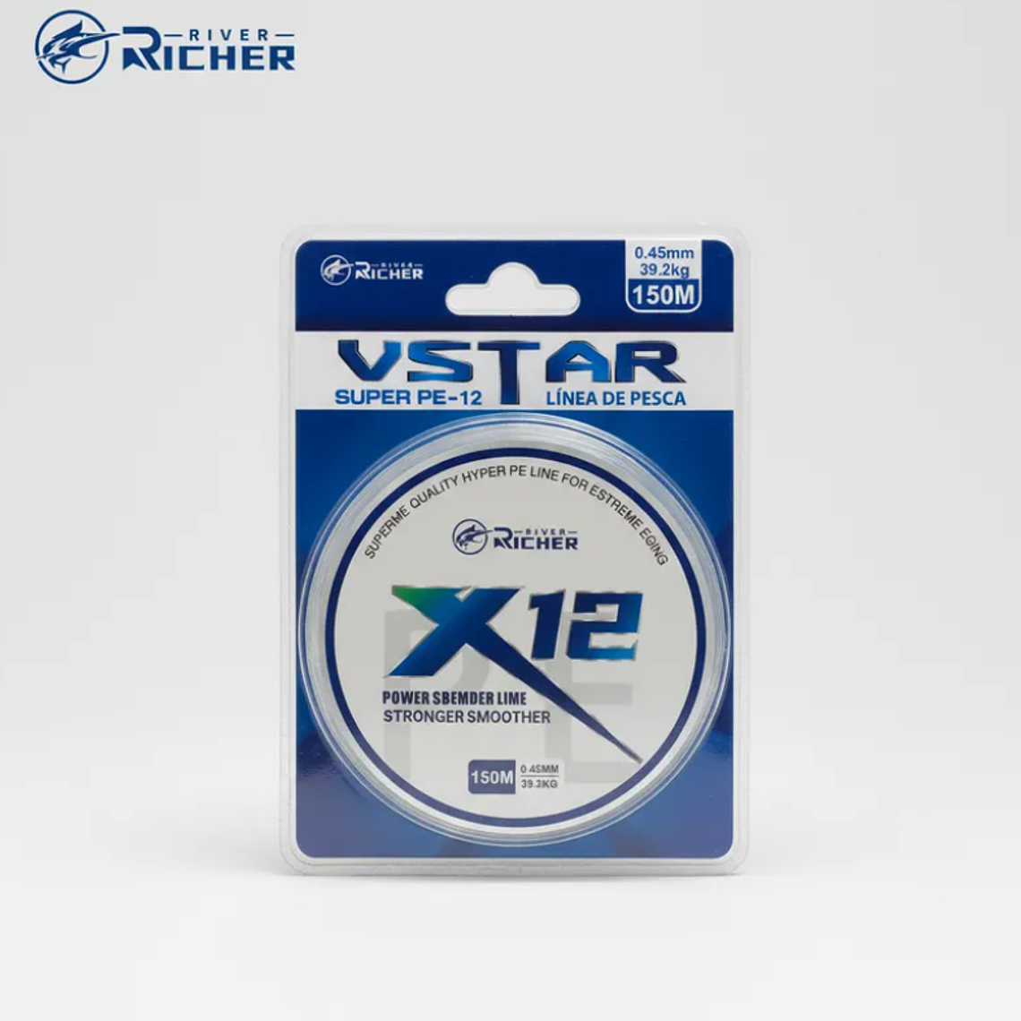 Línea De Pesca Trenzada X12 150m 0.45mm 2