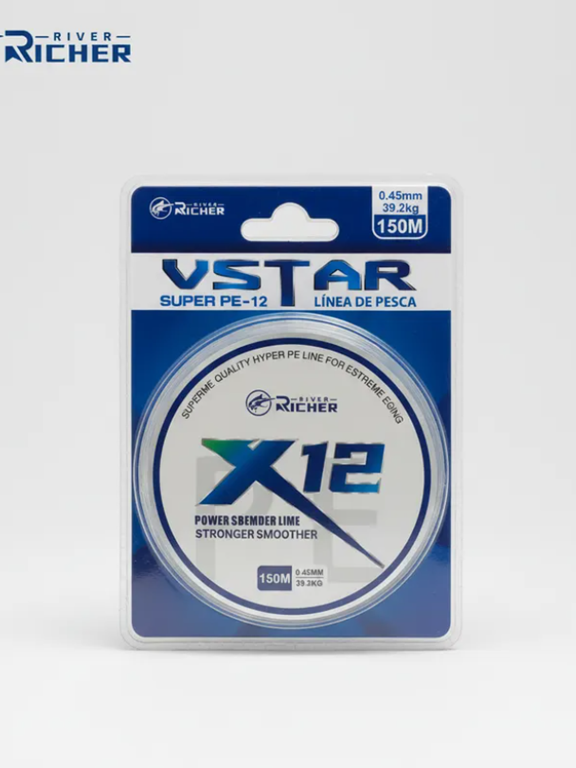 Línea De Pesca Trenzada X12 150m 0.45mm 2