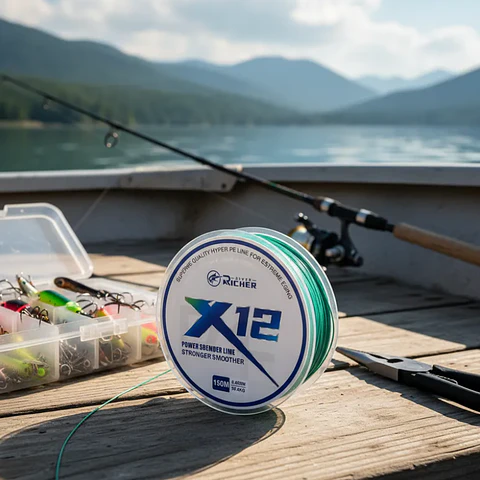Línea De Pesca Trenzada X12 150m 0.45mm