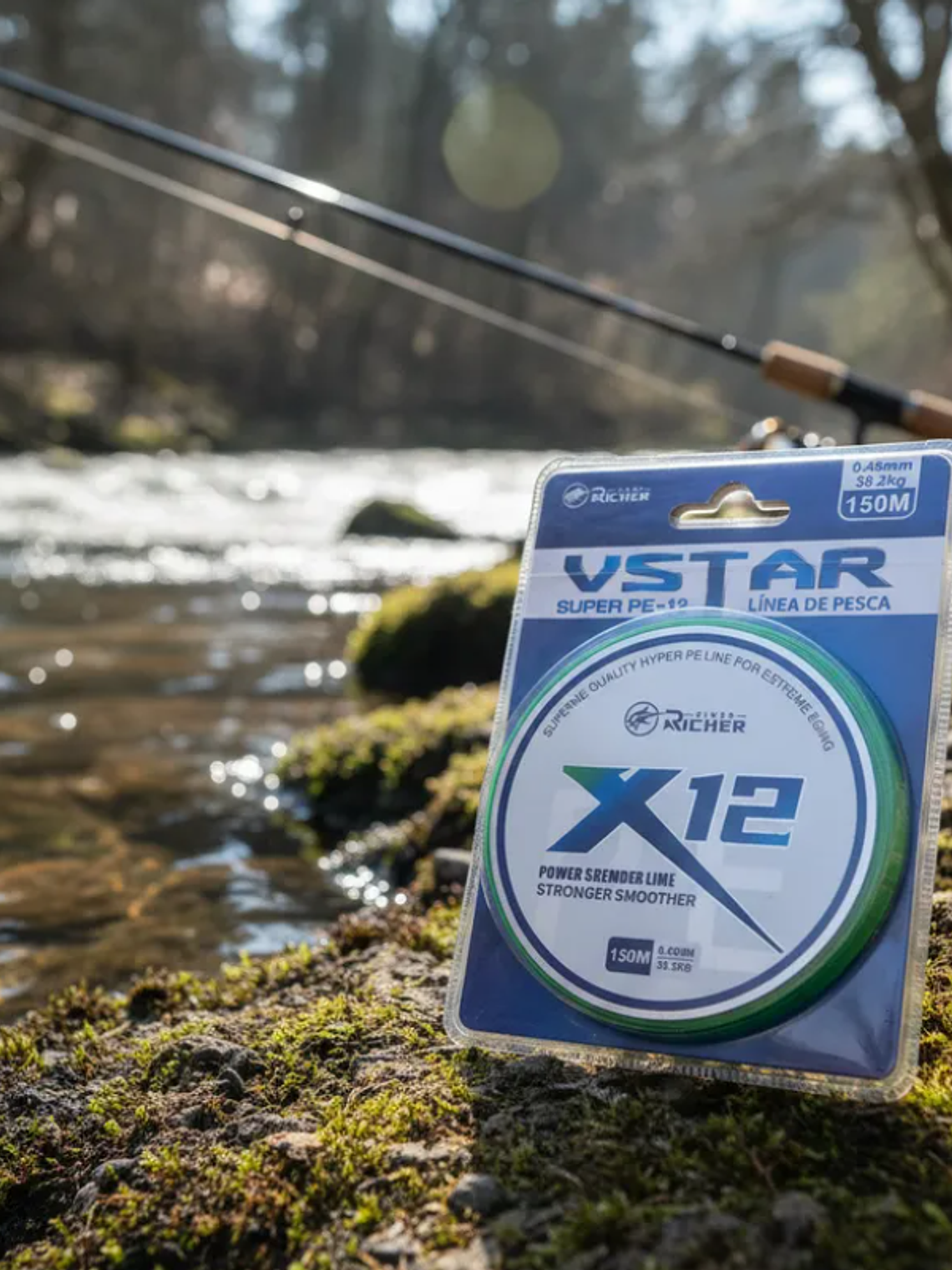 Línea De Pesca Trenzada X12 150m 0.45mm 5