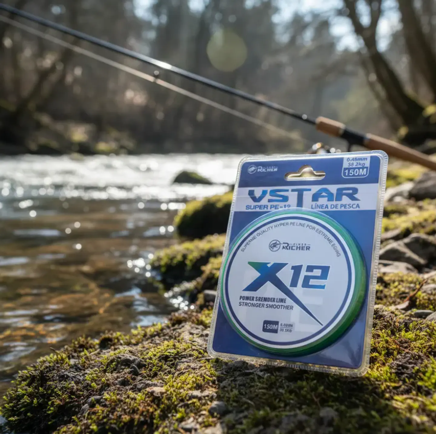 Línea De Pesca Trenzada X12 150m 0.45mm 5