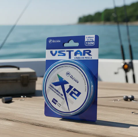 Línea De Pesca Trenzada X12 12 Hebras 150m 0.40mm 33kg