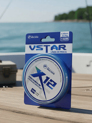 Línea De Pesca Trenzada X12 12 Hebras 150m 0.40mm 33kg