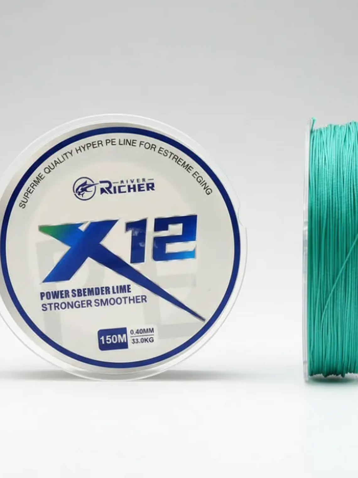 Línea De Pesca Trenzada X12 12 Hebras 150m 0.40mm 33kg 3