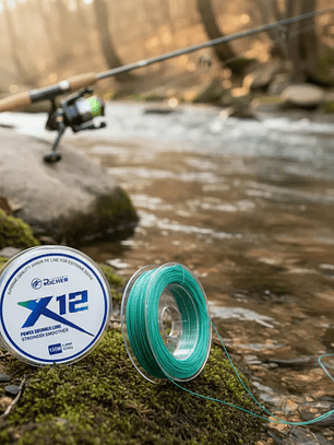 Línea De Pesca Trenzada X12 12 Hebras 150m 0.40mm 33kg