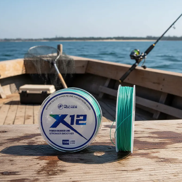 Línea De Pesca Trenzada X12 12 Hebras 150m 0.40mm 33kg 4