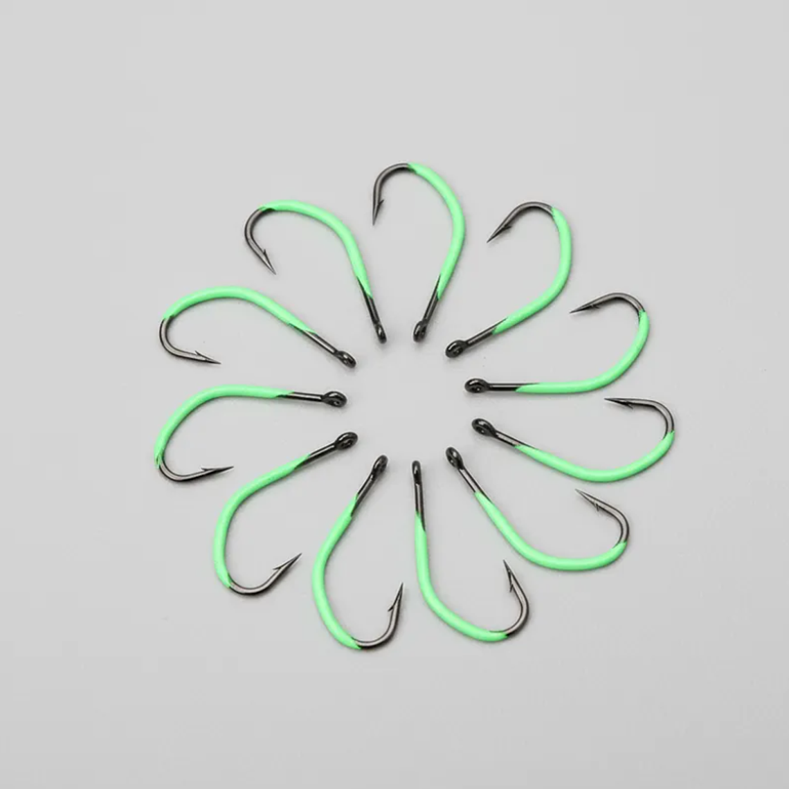 Set De Anzuelos Luminosos Fluorescentes Para Pesca 11mm 3